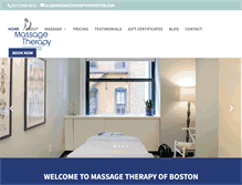 Tablet Screenshot of massagetherapyofboston.com